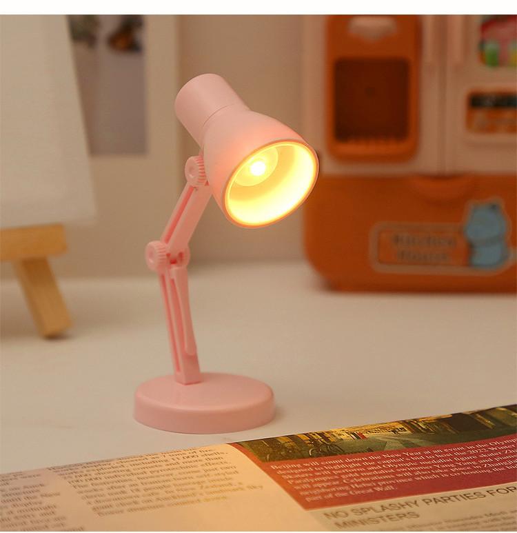 Creative Mini Led Folding Night Light Cartoon Style Student Desk Lamp