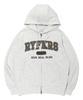 Rayfikers Applique Logo Zip-Up Hoodie Oatmeal (Mp6Tu148-098)