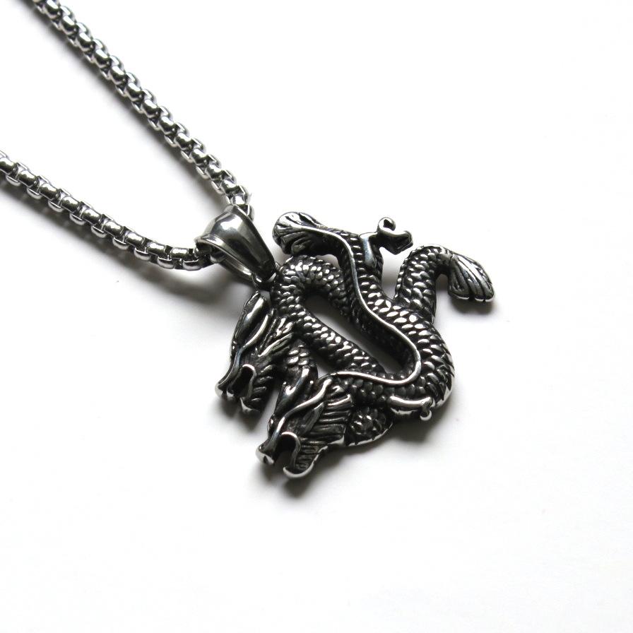 Pendant Simple Fashion Men'S And Women'S Pendant Geometric High-End Jewelry Trendy Titanium Steel Necklace Hip-Hop