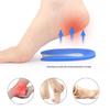 Blue Silicone U-shaped Heel Pad: Soft Shock-Absorbing Foot Protection