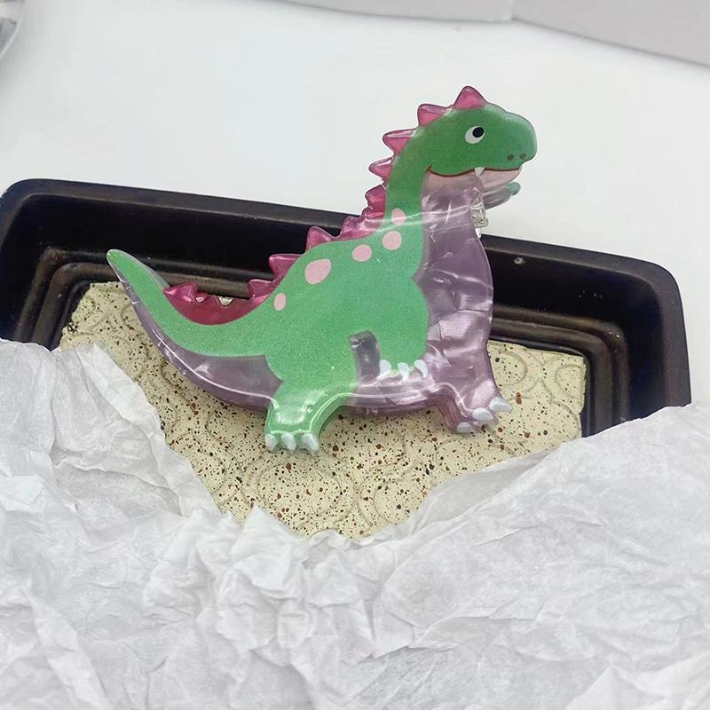 Colorful Dinosaur Hair Claw Funny Chameleon Crab Hair Clip Cute Acetate Claw Clips Hair Accessories For Women Girls