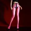 Women Sexy Stockings Aurora Polka Dot Bow Pantyhose Ultra-Thin High Waist Oil Shiny Glossy Transparent Ultra Elastic Socks