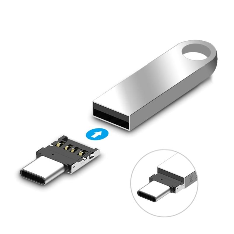 USB Typ-C Adapter Typ-C Stecker auf USB 2.0 Buchse Datenanschluss für Mobiltelefon Android-Telefon Universal