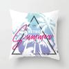 45X45CM Summer Beach Charming Landscape Pillowcase Palm Tree Plant  Bed Sofa Car Cushion Cover Home Decoration