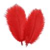 High Quality Red Ostrich Feathers for Wedding Decoration DIY Crafts 15-60cm Fluffy Feather Table Centerpieces Party Decor Plume