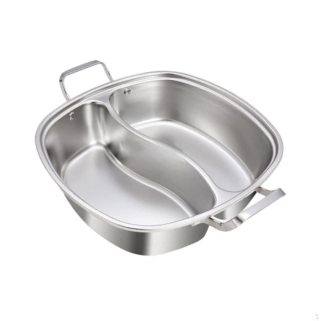 Chinesischer geteilter Topf, Bratpfanne, Kochgeschirr, Suppe, Shabu