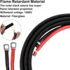 8 Gauge Battery Cable, 8 AWG Battery Cable Connect Battery and Charge Controller for Solar Panel Automotive RV Motorcycle Marine (8AWG 8FT)