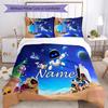 3pcs Custom Name Astro Bot Bedding Set Duvet Cover Closure Includes 1 Duvet Cover & 2 Pillowcases for All Seasons Bedroom Decor