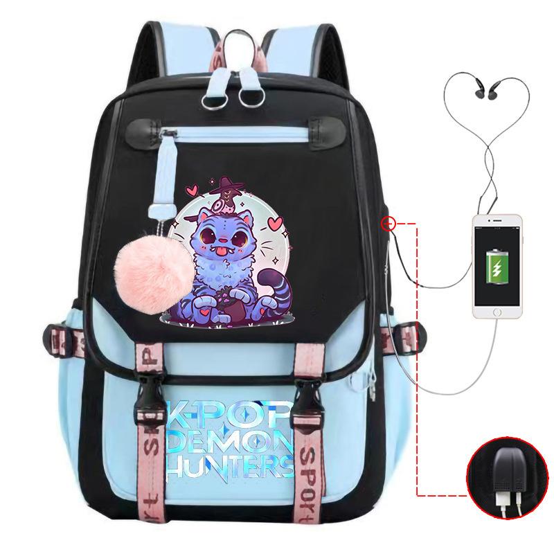 Witch Hunter Animation Cartoon Printed School Bag Large Capacity Junior High School Student Backpack