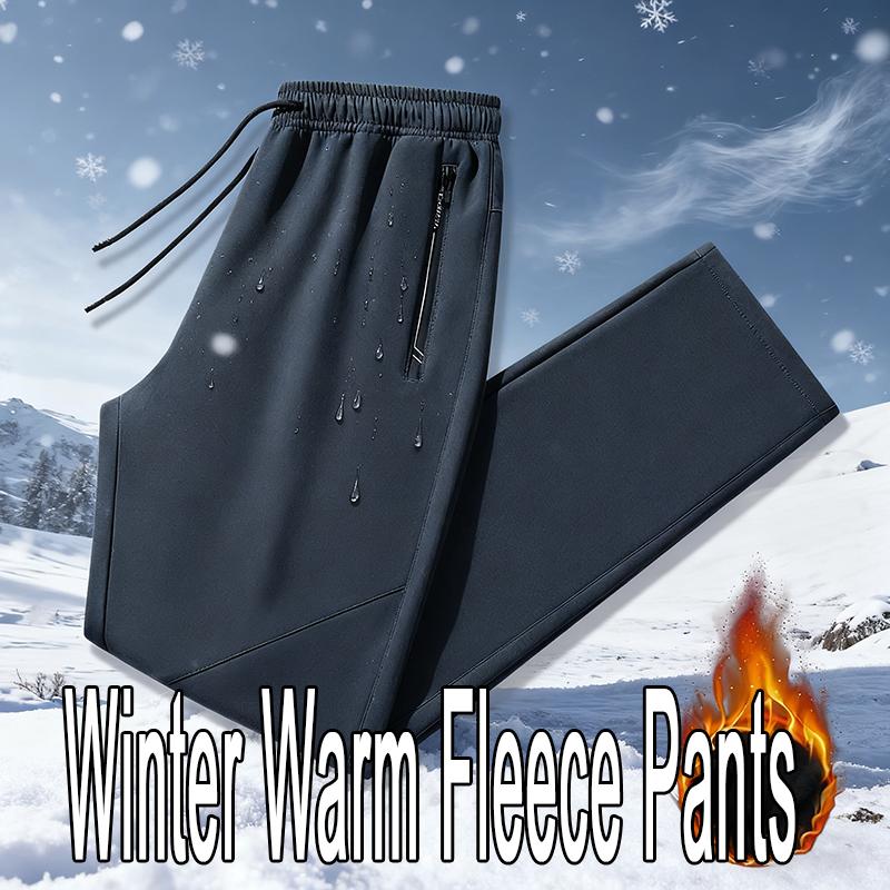 Winter Running Pant Windproof Cashmere Thicken Fleece Sweatpants Men Joggers Cotton Warm Pants Male Waterproof Thermal Trousers