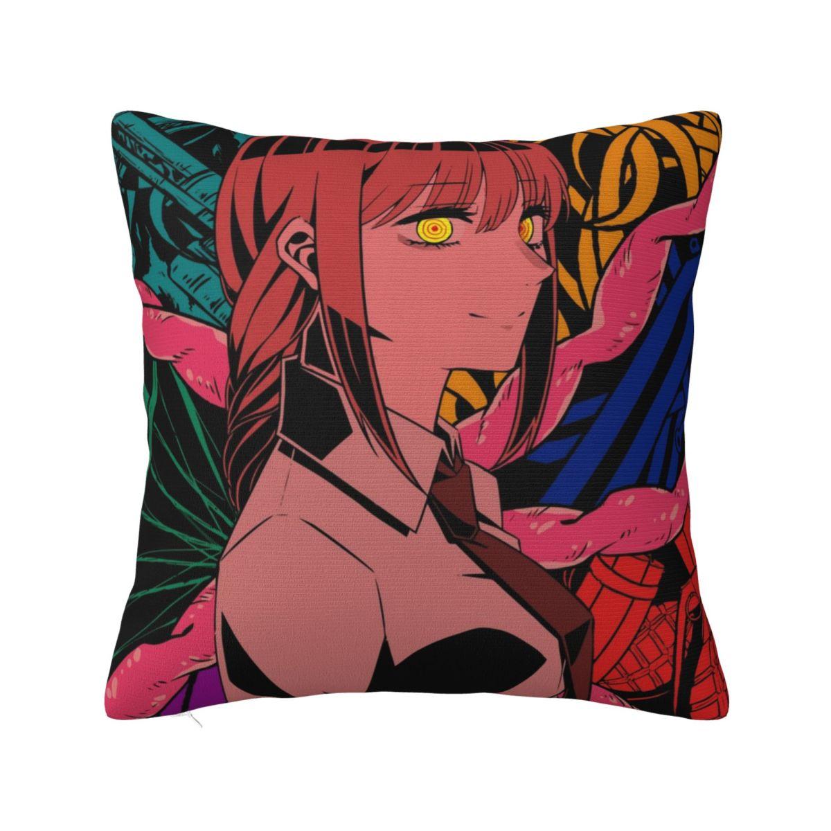 

Макіма Акі Денджі Наволочка Ланцюговий Пила Аніме Подушка Чохол Творчий З Блискавкою Декор Наволочка для Подушки для Дому 40*40см 12x12Inch