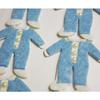 Autocollants 3D - Pyjamas Bleus - Design Exclusif - Solides - Parfaits pour Scrapbooking