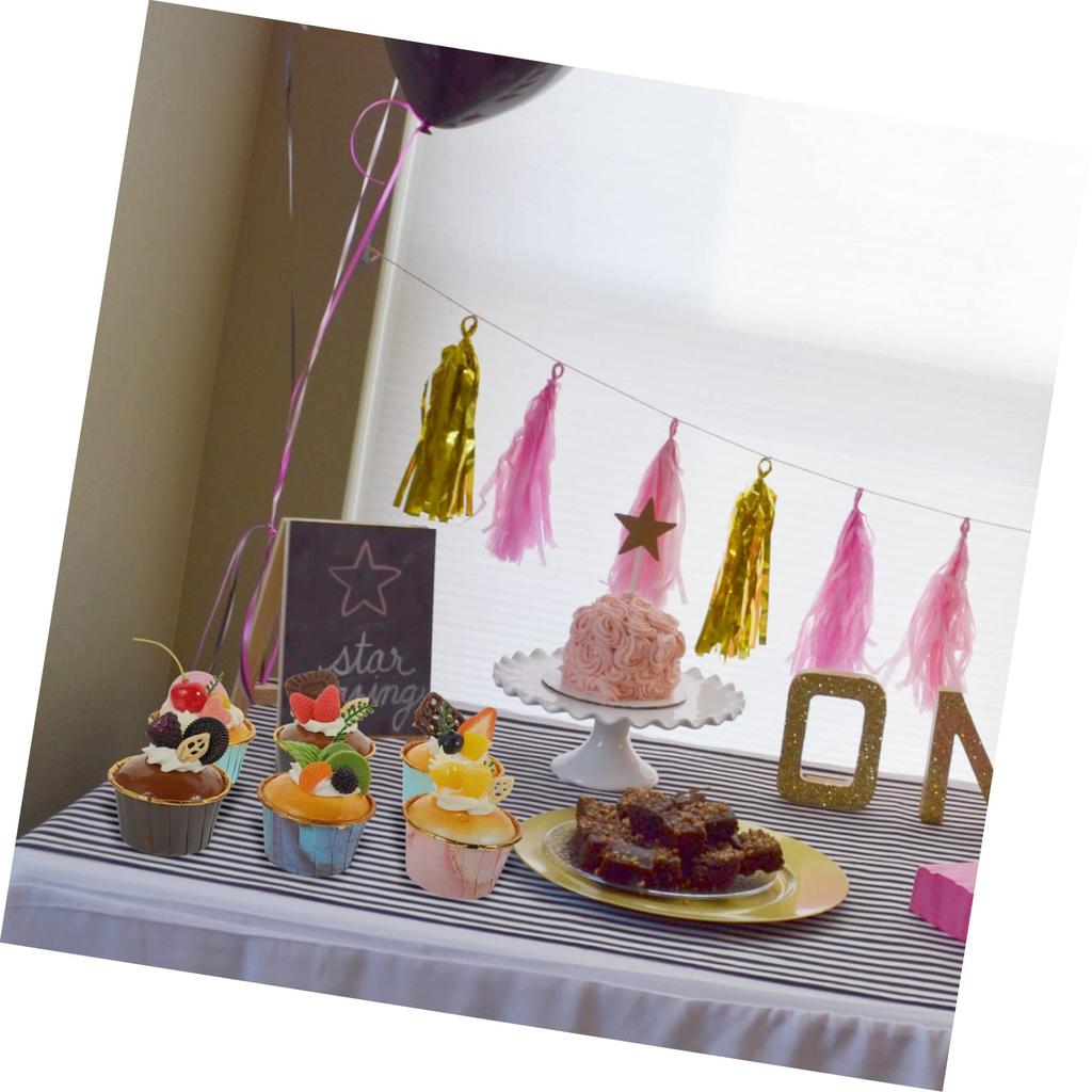 WINOMO 6 Pieces Simulation Food Cupcake Model Food Sample Cupcake Model Sample Food Model Bread Western Food Simulation