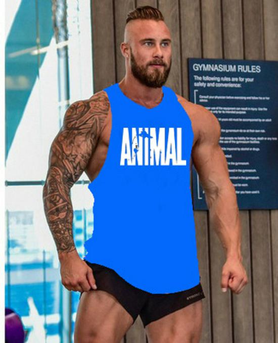 Men s Stylish Sleeveless Cotton Training Tank: Sweat-Wicking & Tight Fit X-Large