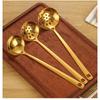 Ruhan Titanium Gold Stainless Steel Kitchen Utensil Set