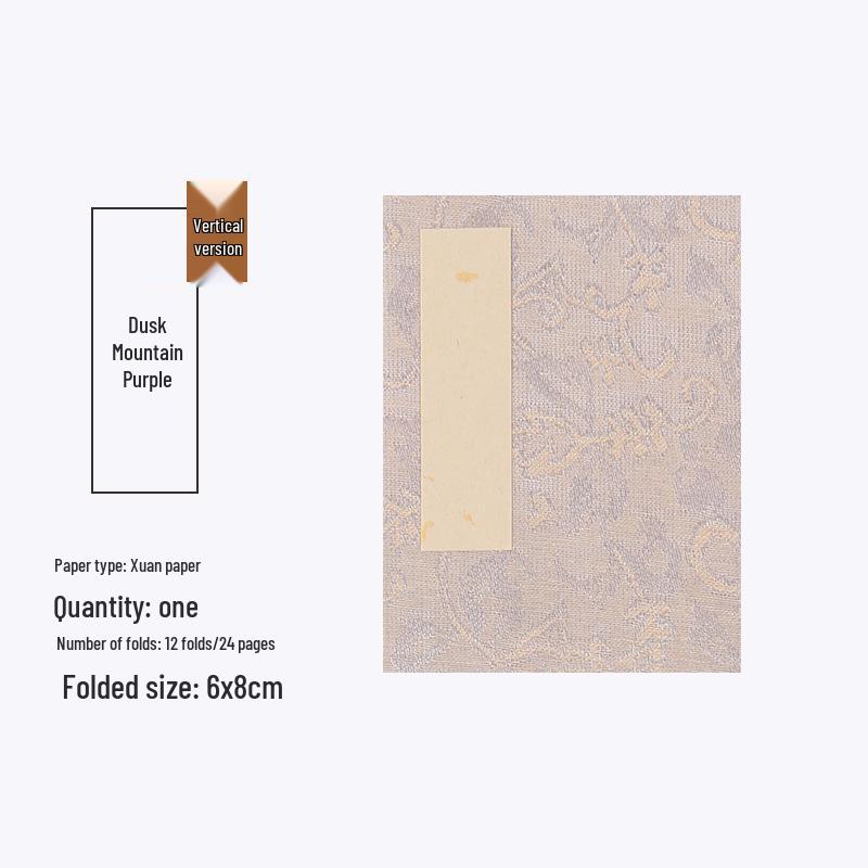 Mini Palm-Sized White Xuan Paper Album for Calligraphy, Chinese Painting, Sketching, and Sutra Copying.