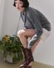 Tagtraume Magenta Pointed Toe Kitten Heel Wide Half Boots (Type B)