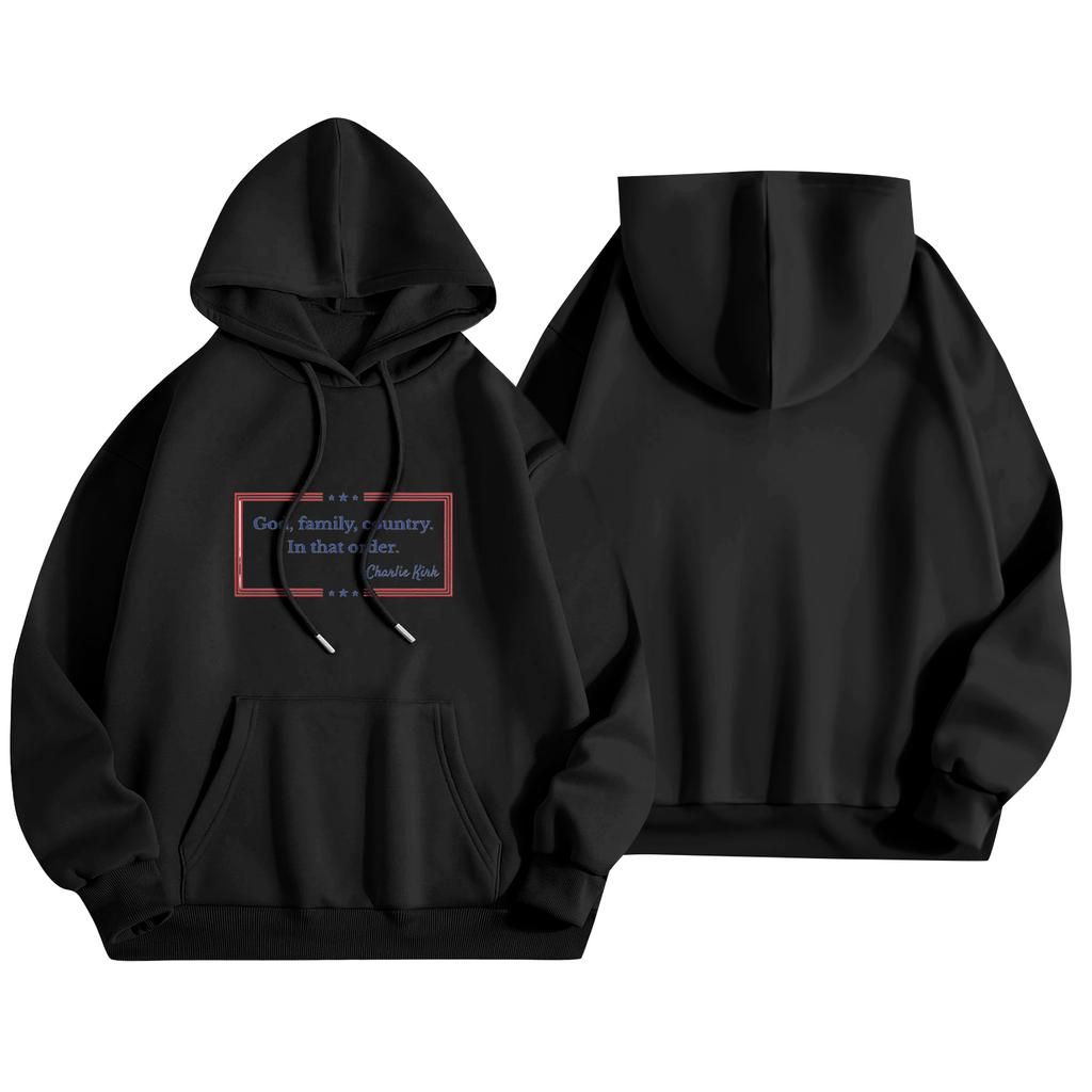 Unisex Fashion Lightweight Long Sleeve Pullover With Pockets  Print Hoodie