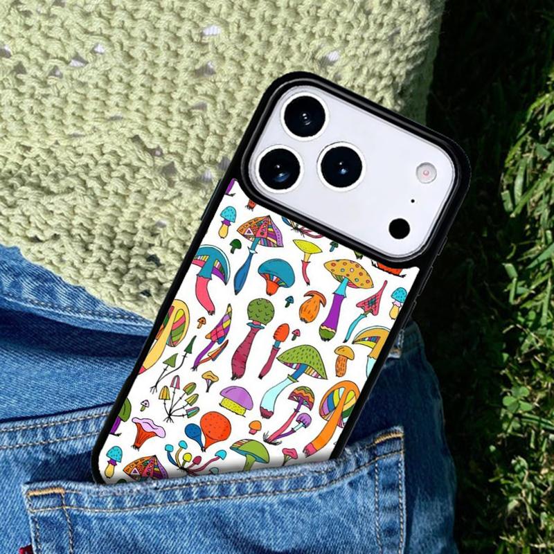 Mushroom Mobile Phone Case Compatible with IPhone 17 16 15 14 13 12 11Pro Max 17 Air Cover