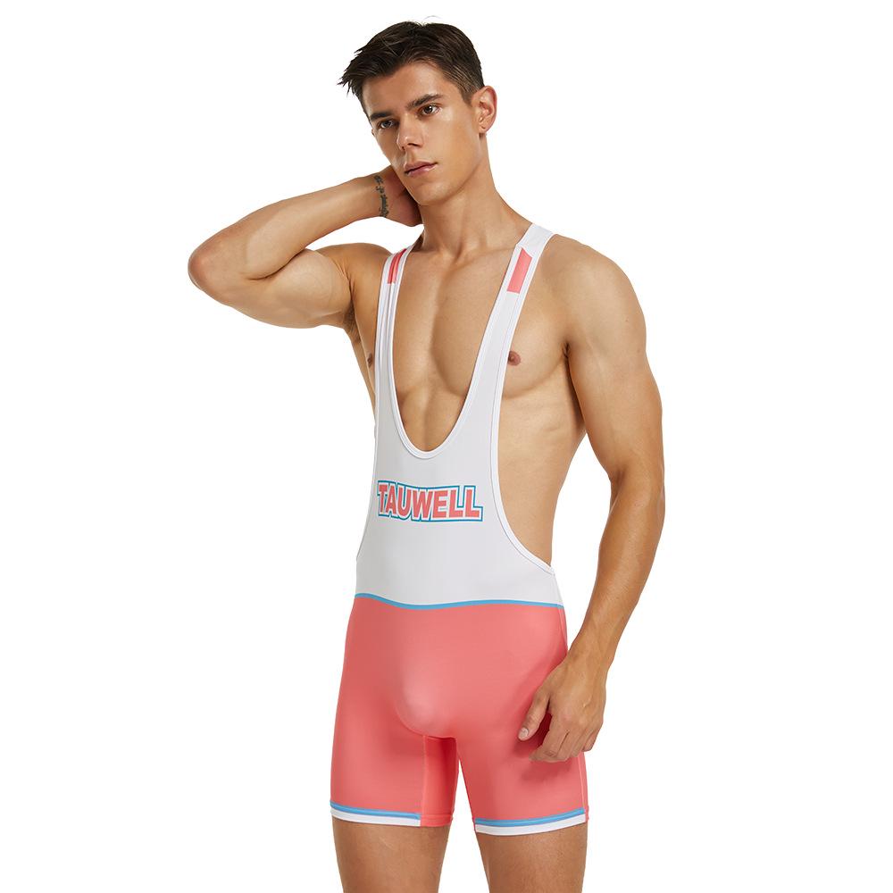 Men's One-Piece Patchwork Workout Vest - TAUWELL Training Clothes, In Stock