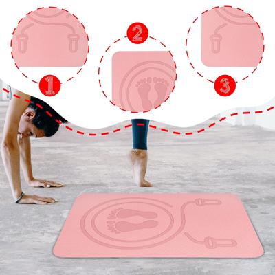 Jump Rope Mat Anti Slip Workout Pad for Indoor Outdoor Protects Floor and 8mm Thick Shock