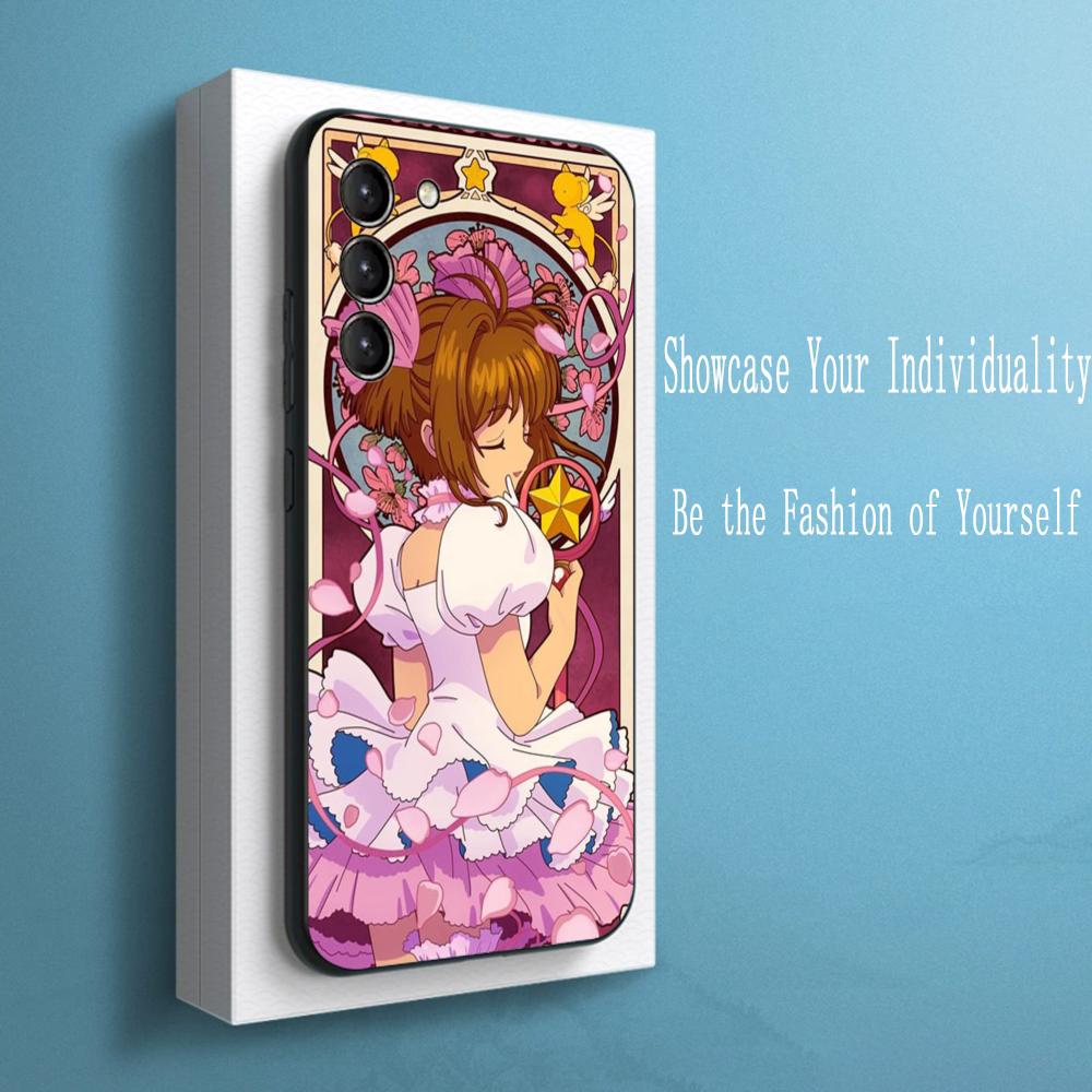 

Classic girl sakura anime design Phone Case For Samsung Galaxy S25 S24 S23 S22 S21 S20 Plus Ultra Note20 Limited Soft Black Samsung S20