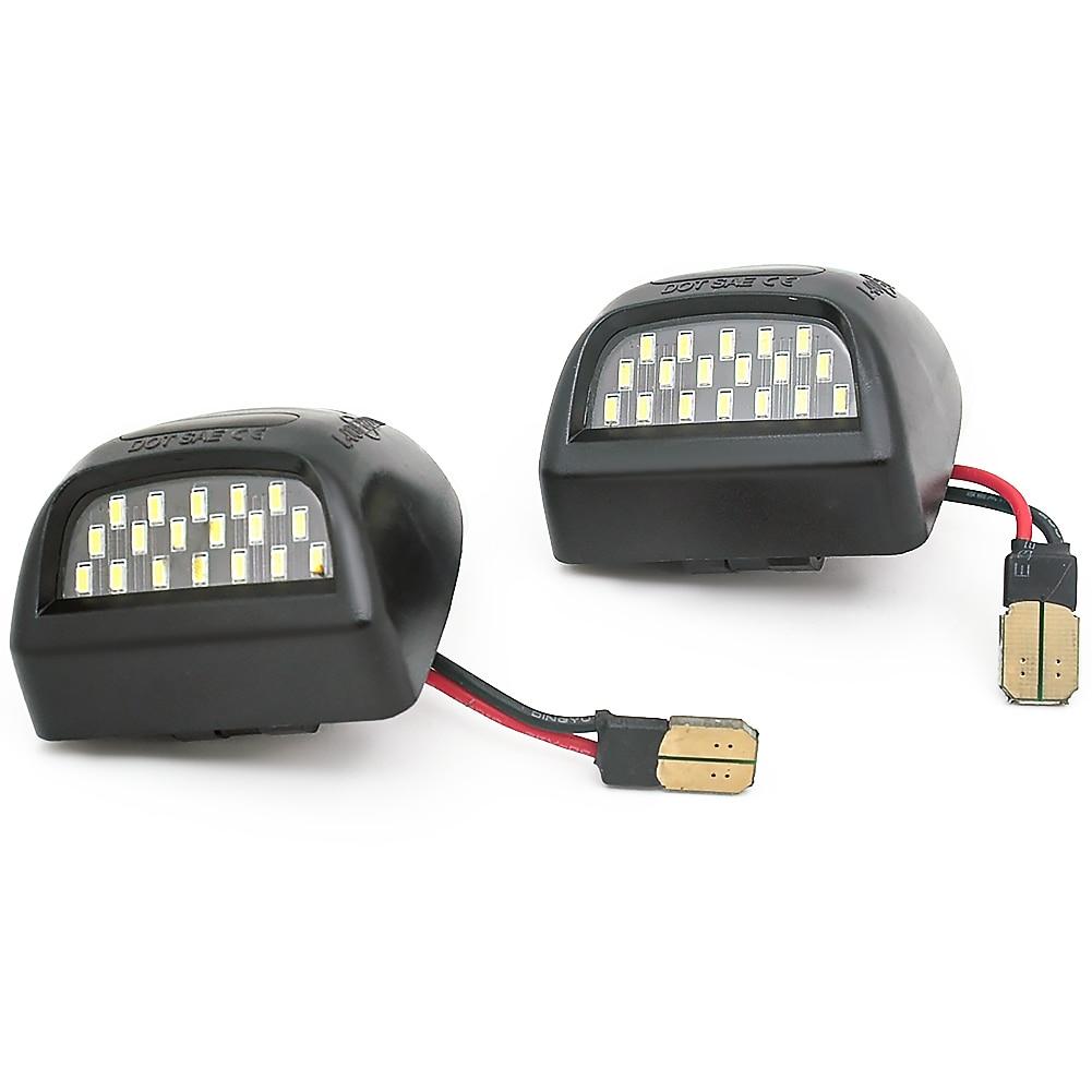 WF 6000K Xenon White 18SMD OEM-Full LED For Chevrolet Silverado GMC Sierra 1500 2500 3500 Truck License Plate Light 12V