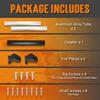 RV Screen Door Handle Grab Bar, Adjustable 21-5/8" To 28-5/8", for Motorhome for Travel Trailer Campers
