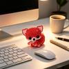 DIY Beaded Animal Craft Kit Cute Fox Figure Handmade Beadwork Model Kit for Creative Home Decoration and Collectible Display