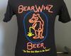 Vintage 80s Bear Whiz Beer T-Shirt: Glows In the Dark - SMALL
