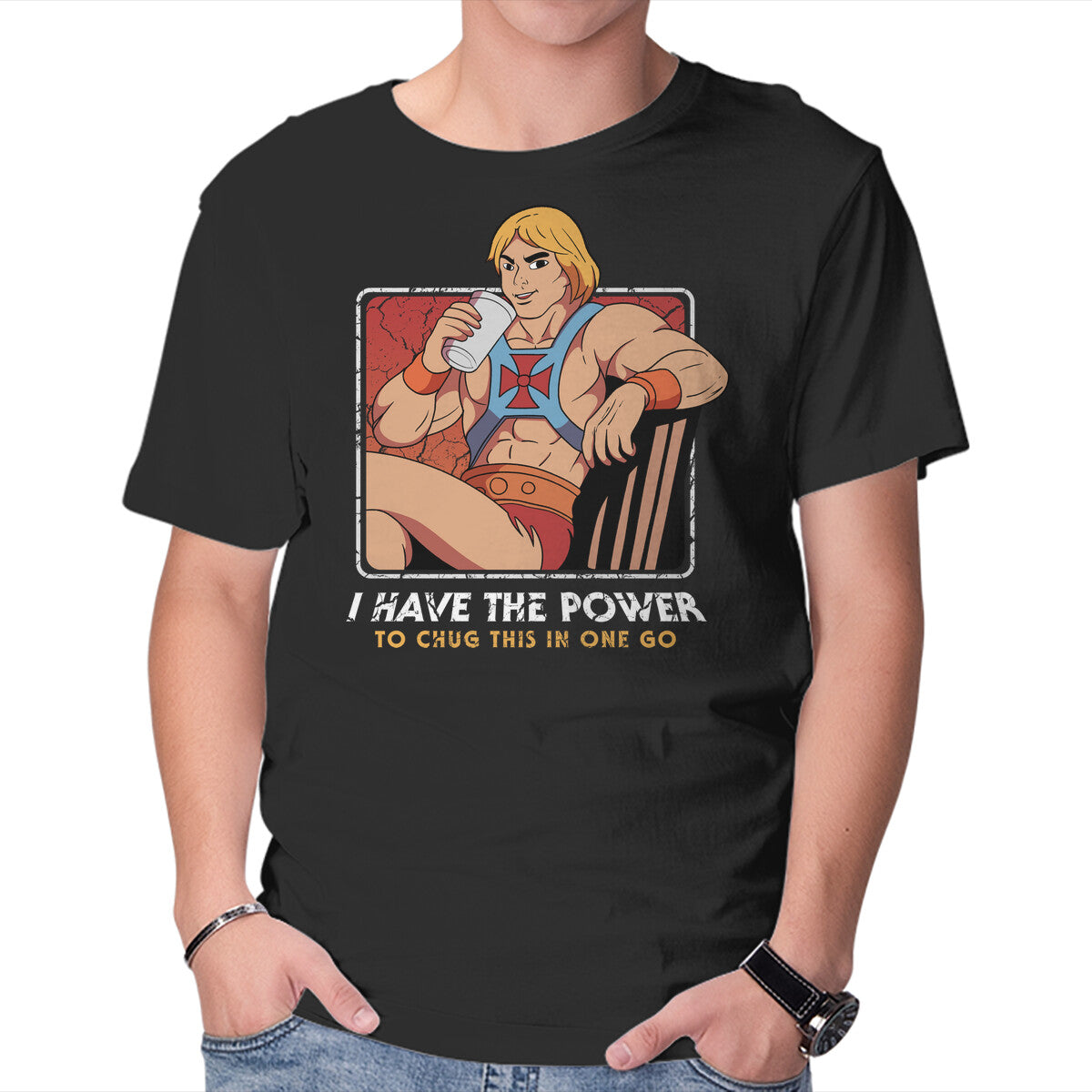 Unisex Crew Neck T-Shirt Legendary Chill Graphic Short Sleeve Casual Tee L