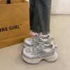 Versatile women's platform casual shoes spring and summer mesh breathable outdoor sports shoes