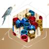 Bird Ring Leg Bands Aluminum Alloy Multi-Coloured for Pigeon Foot Bands for Dove