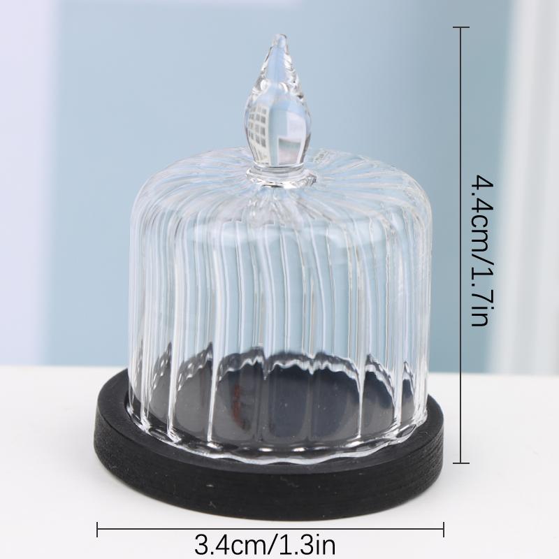 Miniature Toy Model Scene Doll House Accessories Mini Western Steak Cover Iron Plate Lid Delivery Tray
