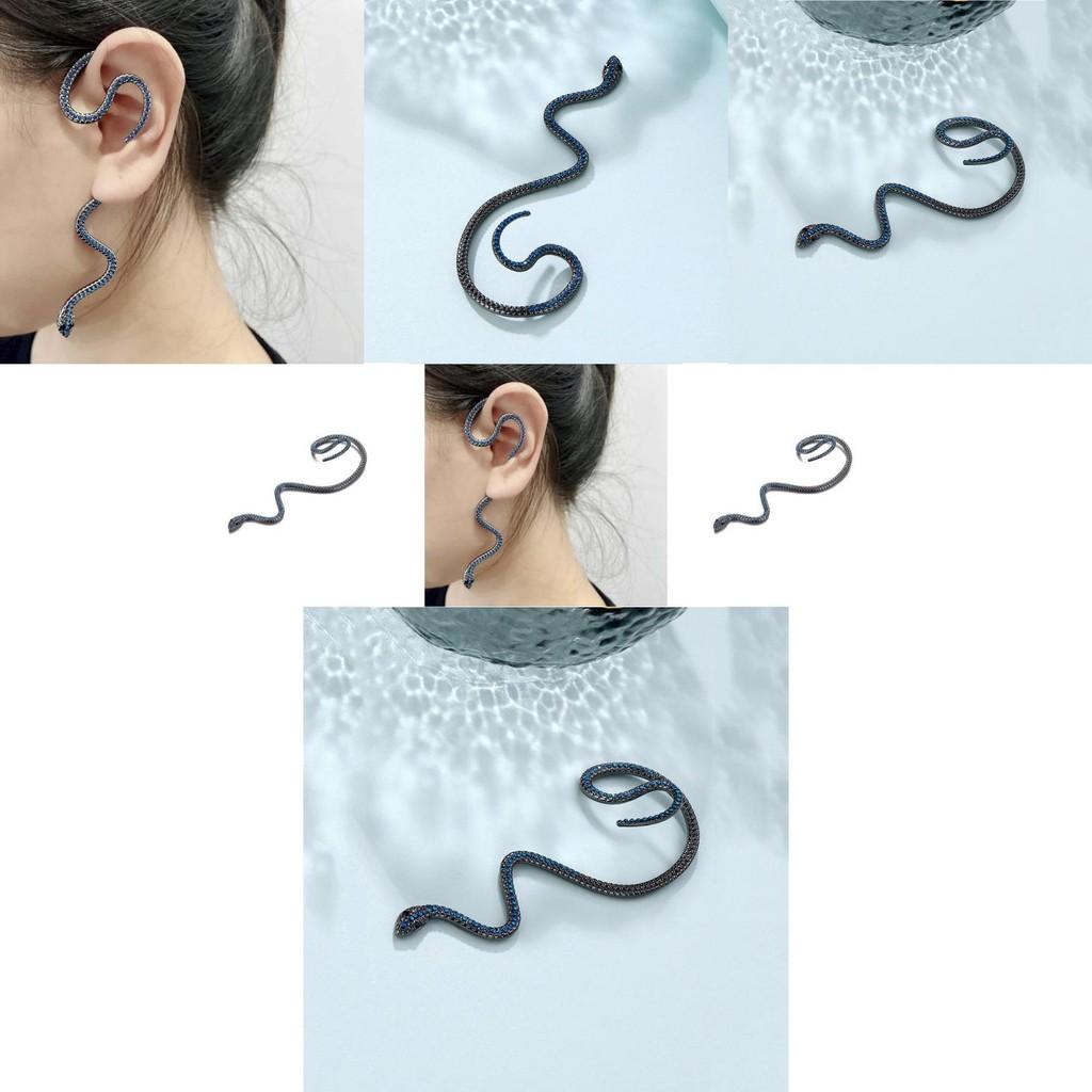 Stunning Long Snake Shaped Earrings No Piercing Required Fashionable Street Jewelry