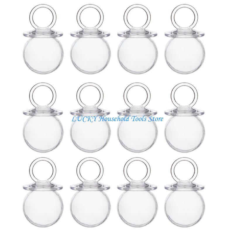 J0MC Pack of 12 Cuteness Pacifier Candy Holders Suitable for Baby Party Decorations
