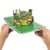 1PC Happy St Patrick's Day Pop Card 3D Greetings Festive Celebration Pop Card For Family Friends Saint Patrick's Day Decor