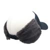Winter Simple Sun Visor with Fluffy Ear Cold Protection SLV1301 [With Moons] Hat, Flaps, Women's, (Black)