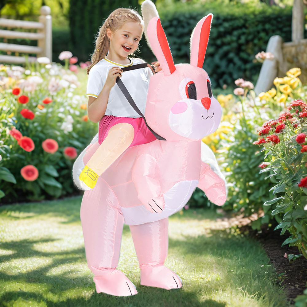 Easter Bunny Ride On Inflatable Costume