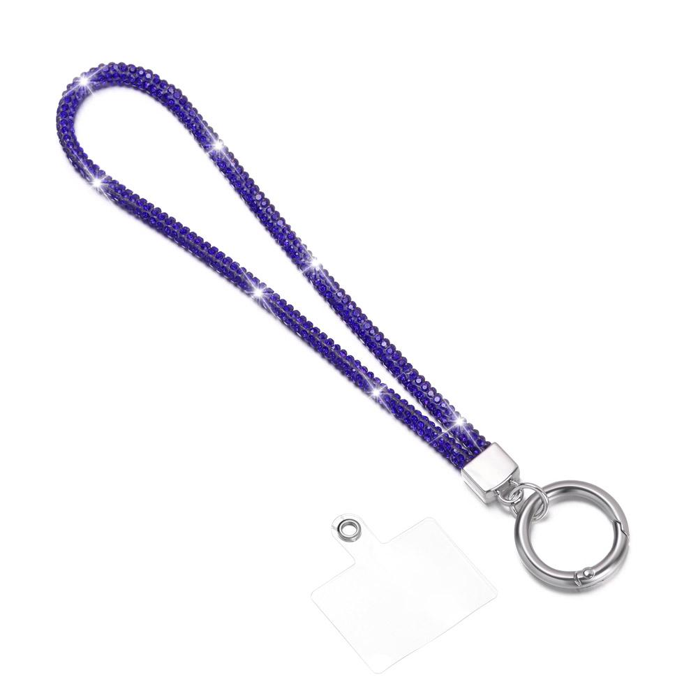 Glitter Rhinestone Phone Lanyard Phone Crystal Wrist Straps Keychain Hanging Anti-lost Rope