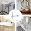Zinc Zinc Zinc Alloy Siphon Drainer Plumbing Tube Adjustable Height Sink Waste Trap Drain Kit  Outlet