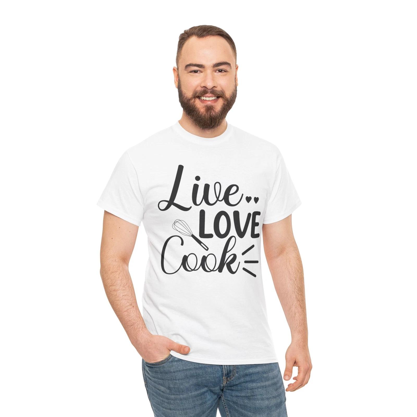 

Funny Chef T-Shirt – Cook Like a Boss Kitchen Lover Life Love Cook Shirt L