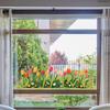 3D Tulip Flower Window Stickers Static Cling Waterproof Floral Decal Windows Decor For Home Bedroom Bathroom Glass Decoration