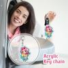 Cartoon Anime Movie Transparent Acrylic Keychain Pendant, Exquisite Gift Hanging Accessories For Backpacks
