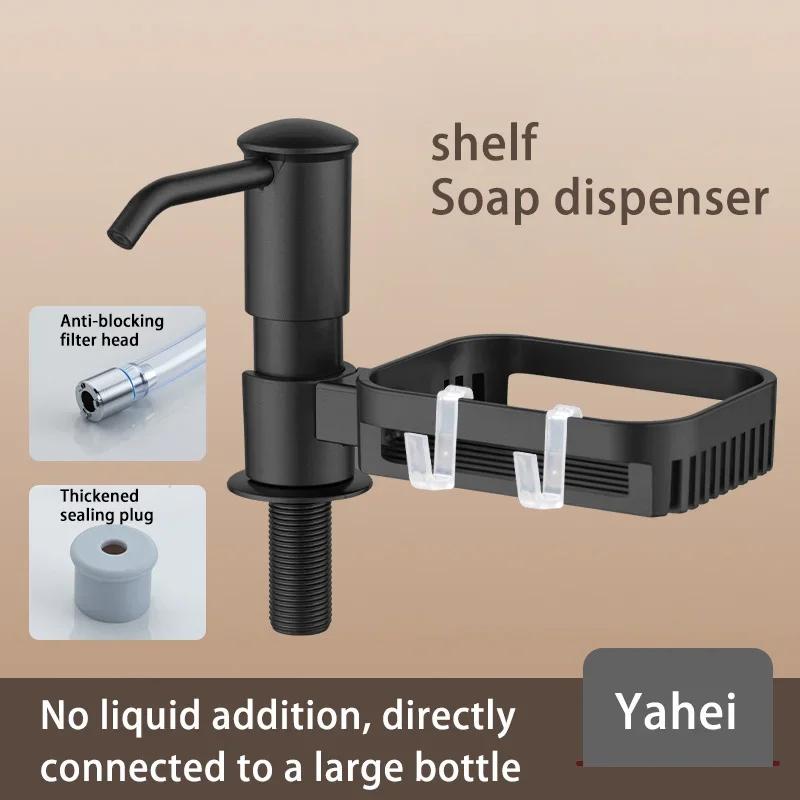 Liquid Soap Dish Soap Dispenser Kitchen Countertop Soap Dispenser Sink Dispenser Hand Cleaner Holding Tools Kitchen Pressure