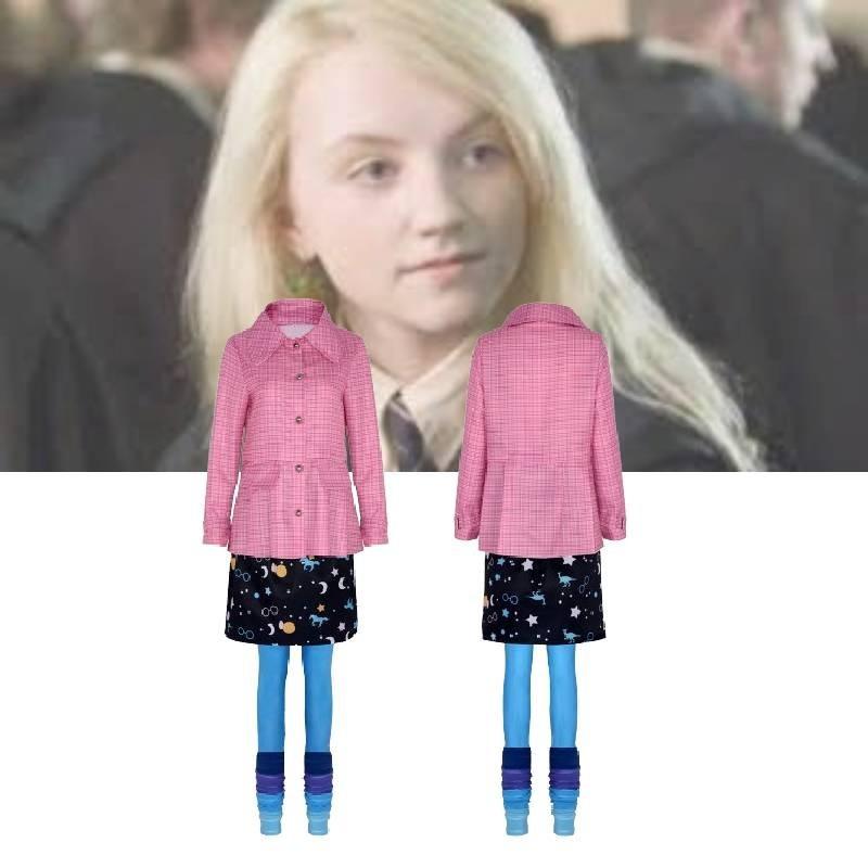 Potter Luna Harry Lovegood Stage Performance Costumes Roleplay Party Halloween
