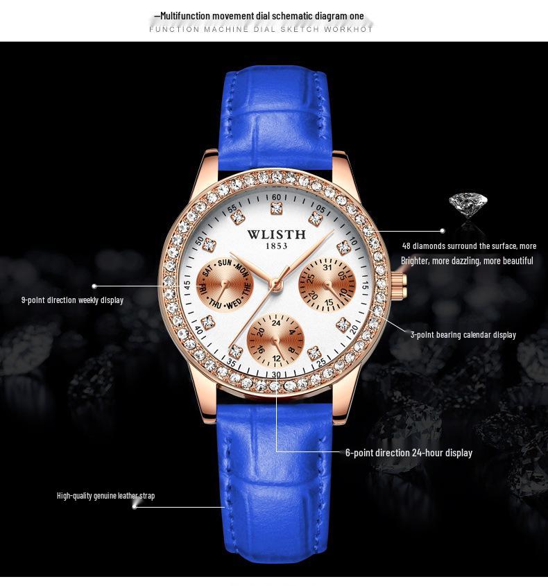 Women's Fashionable Temperament Quartz Watch - Stylish Ladies' Student Watch