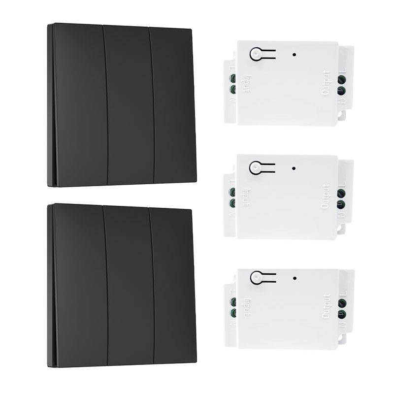 Self-Powered Wireless Switch: Stick-On Multi-Control Remote for 86-Type Panels, No Wiring Needed