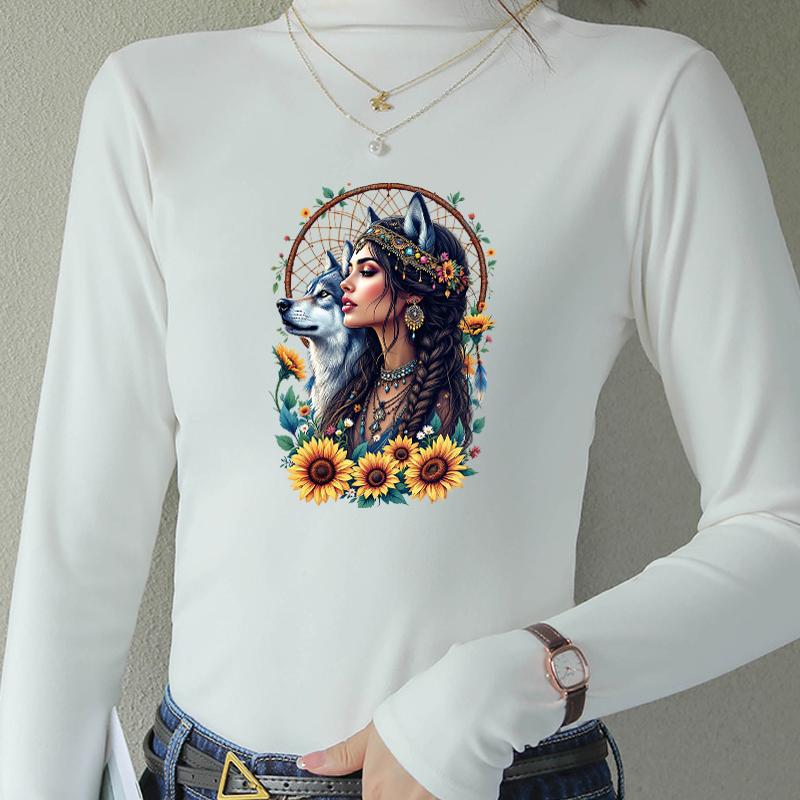 Hitzetransfer Aufkleber Prinzessin Mädchen Tier T-Shirt Heißpresse Applikation DIY Hoodies Kleidung Aufkleber Aufbügler
