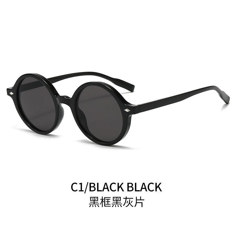 Cool square glasses, new retro oval sunglasses in Europe and America, YK pure desire champagne sunglasses, women's tide